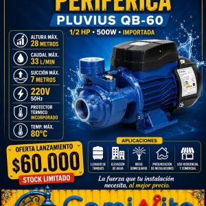 BOMBA PERIFÉRICA 1/2 HP
